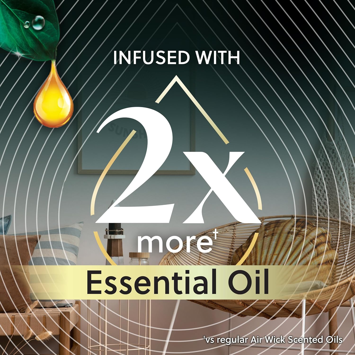 AIR WICK Scented Oil - Vibrant Refill Island Coconut & Warm Sands 5 ct.