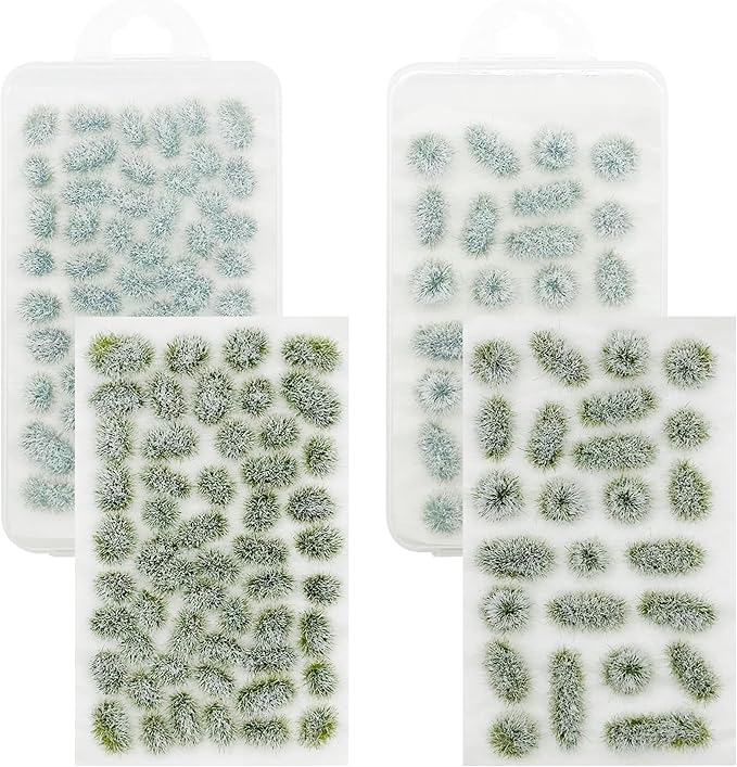 Woohome 78 PCS White Nylon Grass Tufts Model Scenery Kit by Woohome