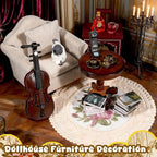 1：12 Scale Miniature House Furniture Set Classic Mini Furniture Sofa Set - Image 4