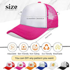 Vabean 24 Pack Sublimation Blank Cap Trucker Mesh Cap Unisex Plain Blank - Image 2