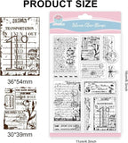 GLOBLELAND Vintage Handwriting Clear Stamps - Image 2