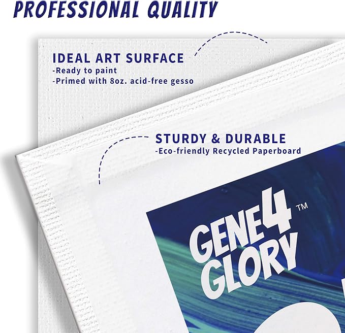 48 Pack Canvas Boards for Painting 8 x 10 inch Painting and Drawing Acrylic Oil - Image 3