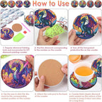 ijbnhd 8 PCS Diamond Art Coasters Kits - Image 6