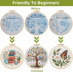 Herdiese Embroidery Kit for Beginners & Adults, 3 Sets - Image 3