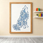 TIAMECH A4 Reusable Mandala Wolf Stencil - Image 2