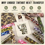 Tintnut Multi-Color Camo Heat Transfer Vinyl, easy cut & weed, stretch washable - Image 3