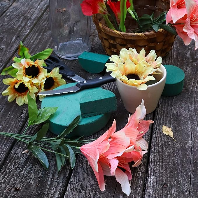 Pack of 4 FLOFARE Round Floral Foam Blocks - Image 3
