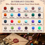 xxxHOLIC Wax Seal Kit, 624 Beads, 24 Colors | Crack-resistant, smokeless wax - Image 4
