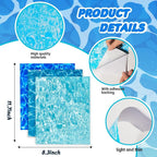 Warmtree 6 Pcs Ripple Water Sticker Materials Diorama Supplies | Pearlescent - Image 5
