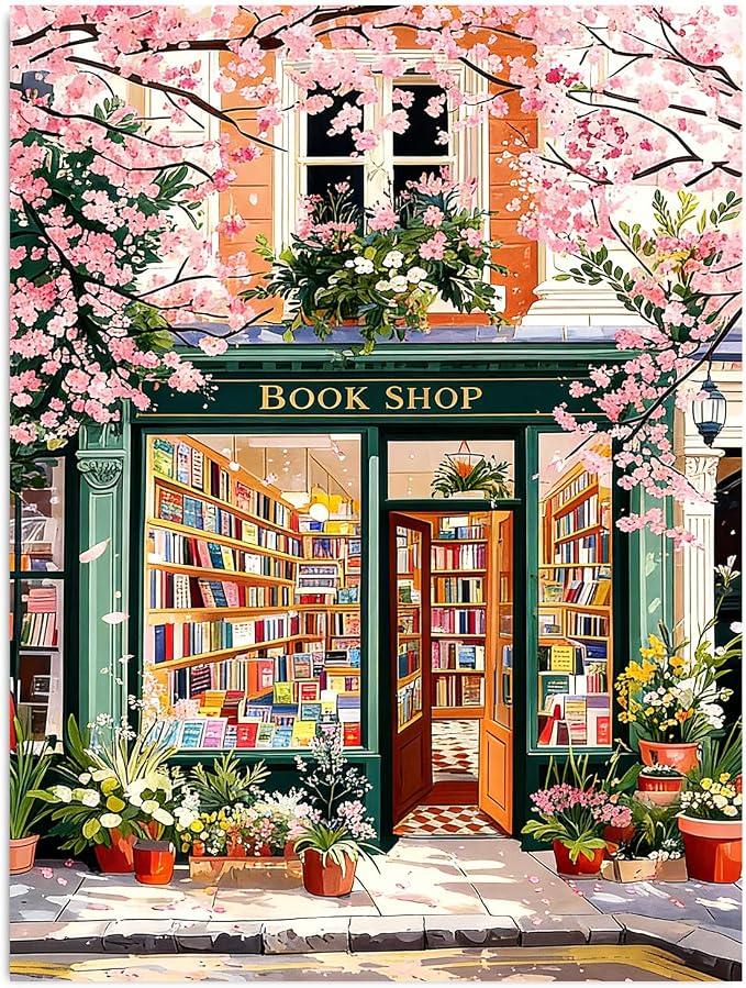 HITO Bookstore Diamond Painting Kits by HITO