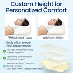 Cervical Neck Pillow for Sleeping, Ergonomic Contour Soft Non Collapsing Memory - Image 6