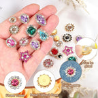 PATIKIL Sew on Rhinestones Crystals, Rose Red - Image 3