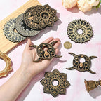10 pcs 5 Styles Moon Flower Theme Wooden Crystal Display Star Round Lotus - Image 4