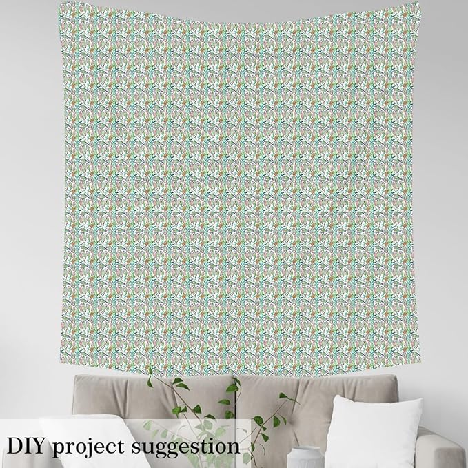 Feelyou Ocean Upholstery Fabric by The Yard, Boho Colorful Fish Outdoor Fabric - Image 3