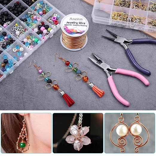 22 Gauge Jewelry Wire, Anezus Craft Wire Tarnish Resistant Copper Beading Wire - Image 6