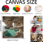 GXGLLPZBY Painting by Numbers for Adults Beginner, Cave Sea View Room Adult - Image 6