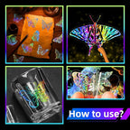 Yoksas 100Pcs Holographic Glitter Butterfly Stickers - Image 5