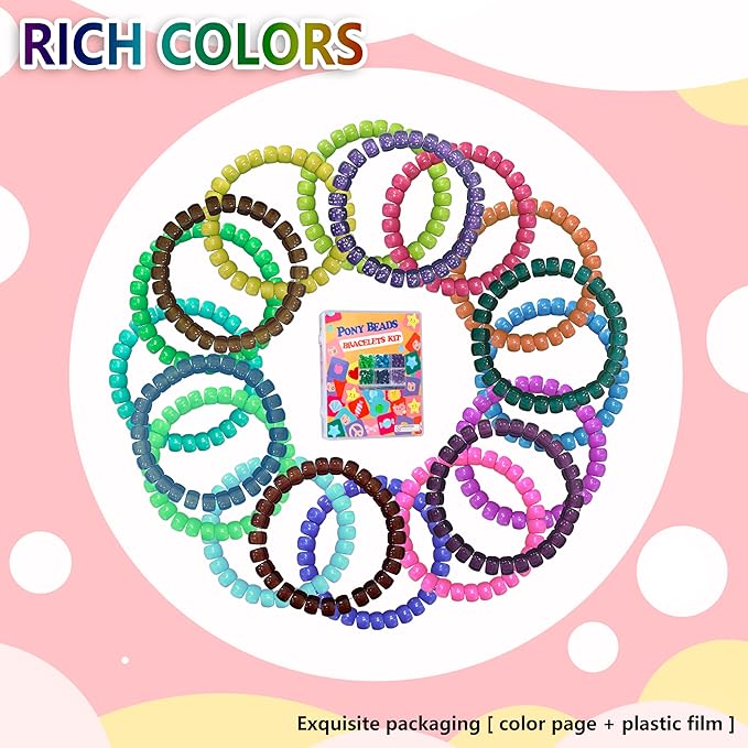 LIS HEGENSA Pony Beads Bulk, Kandi Kit - Image 5