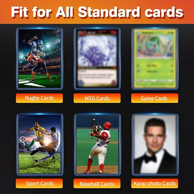 1000 Card Sleeves, Hard Plastic Card Protectors - Image 5