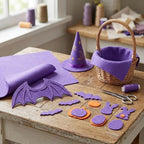 HaoFeiJH 6 Pcs Soft Purple Felt Fabric Sheets - Image 3