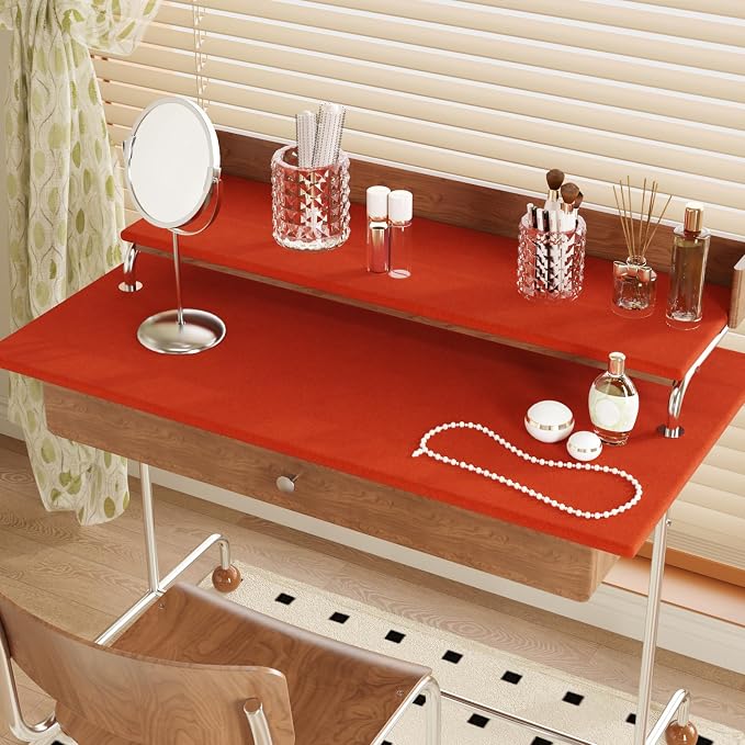 CRE8TIVE Hot Orange Felt Drawer Liners Self Adhesive Velvet Flocking Liner - Image 7