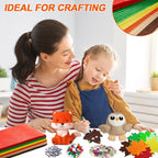 42Pcs Fall Felt Fabric Sheets 8 x 12 Inch Autumn Yellow Orange Assorted Soft - Image 5