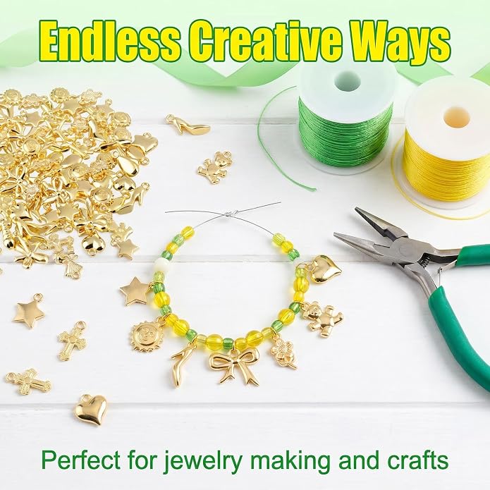KJML DIY Cute Keychain Charms Bulk 30pcs Pendant Bracelet Charms - Image 6
