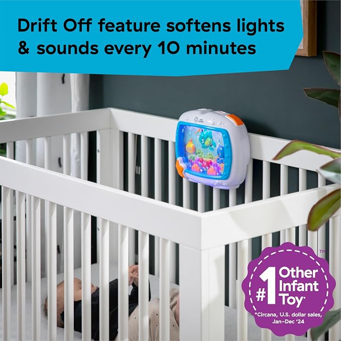 Baby Einstein Sea Dreams Soother Musical Crib Toy and Sound Machine, Newborn - Image 5