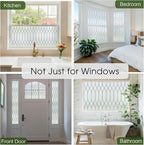 Windimiley Window Privacy Film Stained Glass Static Clings, Bathroom Frosted - Image 6