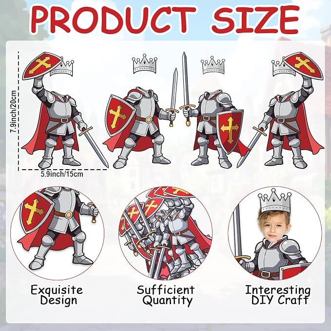 48 Set Medieval Knight Cutouts - Image 2