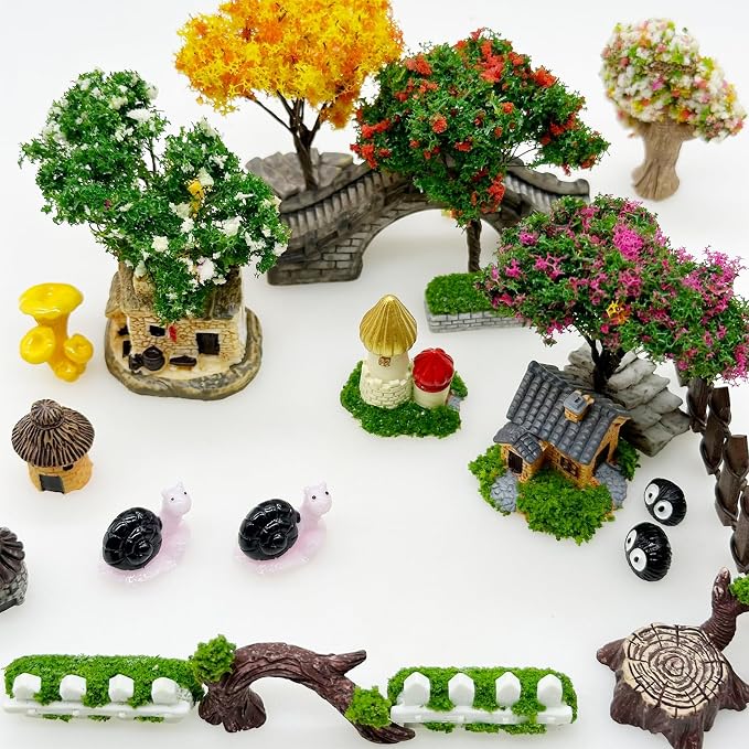 Cayway 83 PCS Fairy Garden Accessories Outdoor, Fairy Supplies Micro Landscape - Image 2
