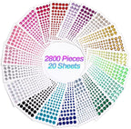 2800 Pcs Self Adhesive gems Stickers - Image 2