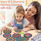 ijbnhd 8 Pcs Mandala Diamond Art Coasters Kits - Image 5
