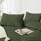 Andency Olive Green Oversized King Comforter Set 120x98, Boho Oversize King - Image 4