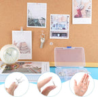 BESARME 200 Pcs Push Pins for Bulletin Board, Thumb Tacks for Cork Board | Clear - Image 6