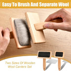 Lainballow 4 PCS Wool Carders, Wooden Hand Carders - Image 5
