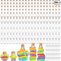 Shappy 200 Pcs Plastic Sand Art Bottles by Shappy