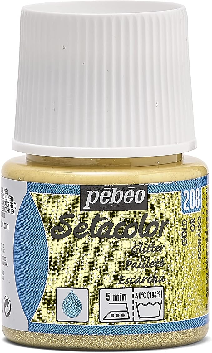 Pebeo Light Fabrics Glitter Setacolor Fabric Paint by Unknown