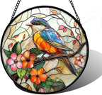 DASTOLL Stained Glass Window Hanging, and Mom 7.8 in by DASTOLL