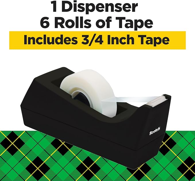 Scotch Magic Tape with Scotch Desktop Dispenser, 6 Rolls of 3/4" x 1000" | Plus - Image 2