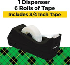 Scotch Magic Tape with Scotch Desktop Dispenser, 6 Rolls of 3/4" x 1000" | Plus - Image 2