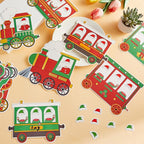 60pcs Christmas Theme Cutouts Xmas Trains Bulletin Board Decoration Set - Image 4