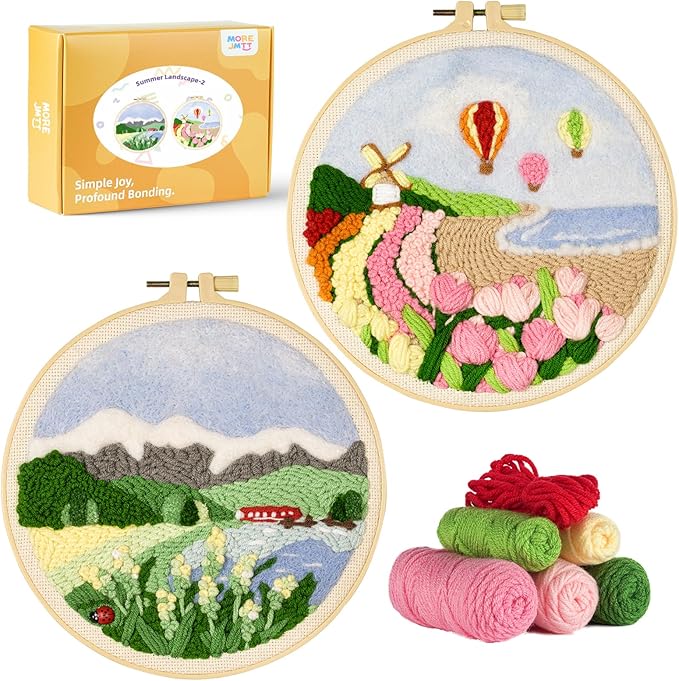 Punch Needle Kits Adults Beginner, Embroidery kit by MOREJMTT
