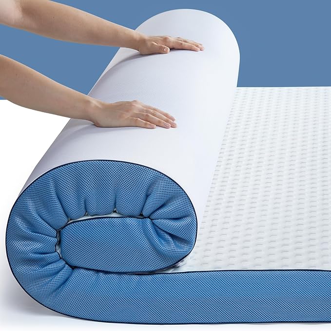 PERLECARE 3 Inch Firm Mattress Topper Twin Size, Cooling Gel-Infused & Bamboo - Image 8