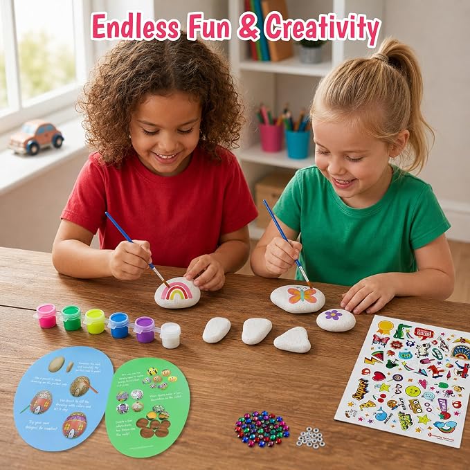 Butterfly EduFields Rock Painting Kit | DIY Art Craft Supplies - Image 2