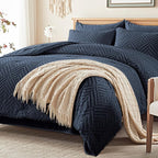 Zzlpp Full Comforter Set 7 Pieces, All Season Boho Bedding Sets by ZZLPP