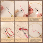 14 Pcs Punch Needle Kit with Storage Box, Adjustable Punch Needle Tool Includes - Image 4
