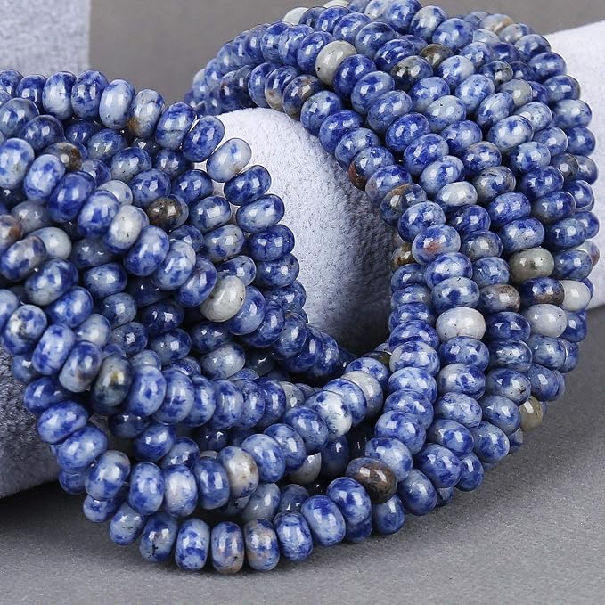 ICAI Beads 5x8mm Natural Beads Rondelle Spacer Loose Beads - Image 5