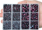 10000Pcs 2-Boxes Mixed Size Hot Fix Round Crystals Gems Glass Stones Hotfix - Image 4
