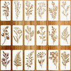 Stencils for Painting on Wood, Reusable Flower Stencils Painting Crafts by Jeffdad